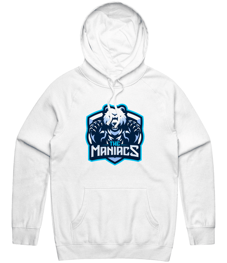 Maniacs Logo Hoodie - White - ARMA