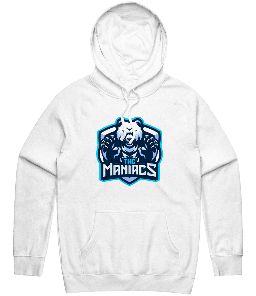 Maniacs Logo Hoodie - White - ARMA - Hoodie