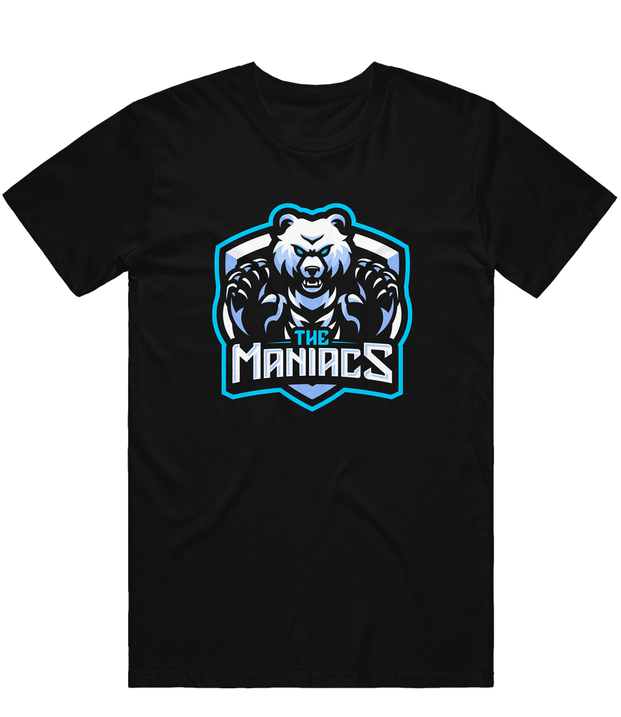 Maniacs Logo Tee - Black - ARMA