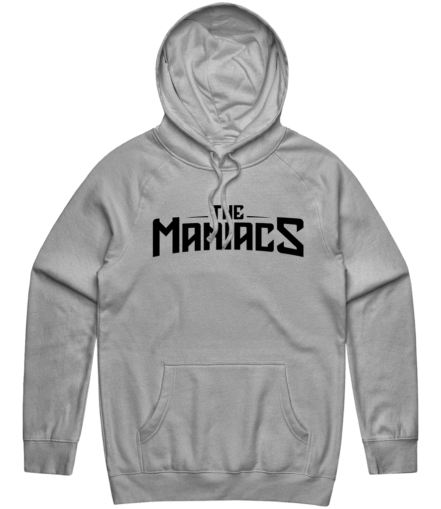 Maniacs Text Hoodie - Grey - ARMA