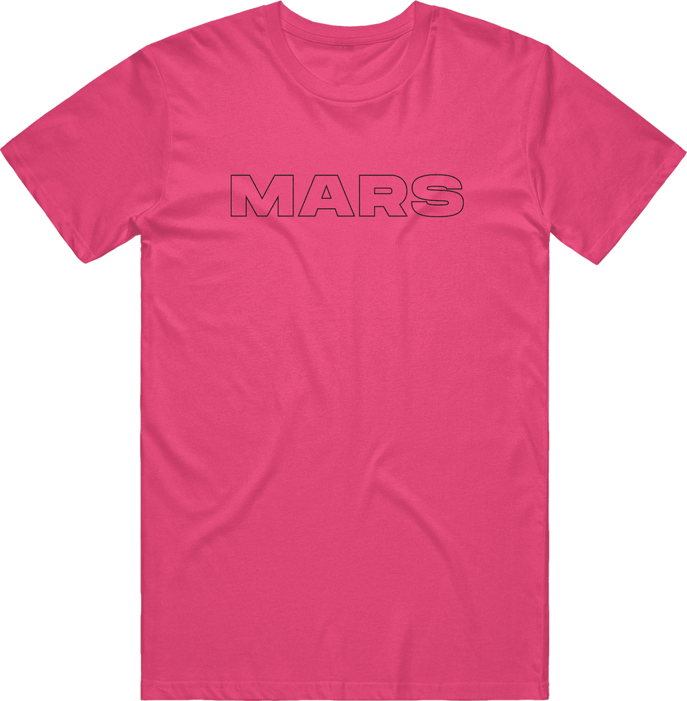 Mars Outline Tee - Pink - ARMA - T-Shirt