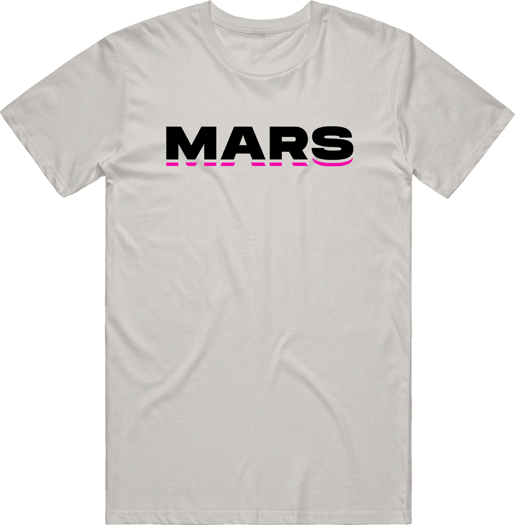 Mars Text Tee - Light Grey - ARMA - T-Shirt