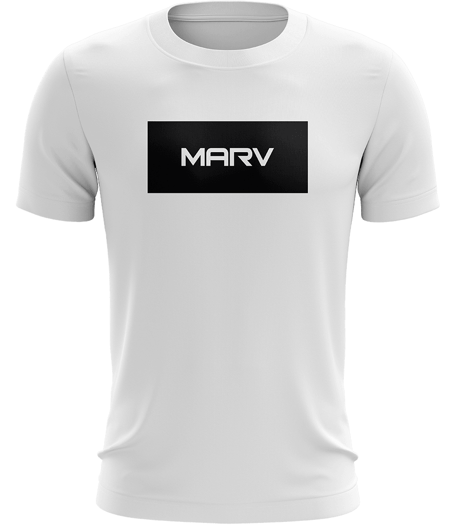 Marv Box Tee - White - ARMA - T-Shirt