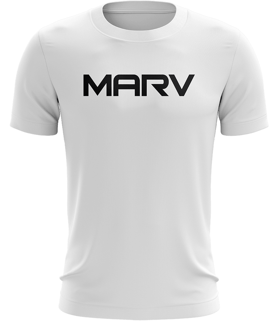 Marv Text Tee - White - ARMA - T-Shirt
