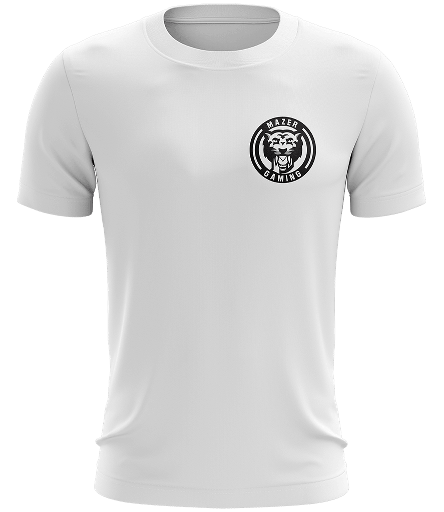 Mazer Badge Tee - White - ARMA - T-Shirt