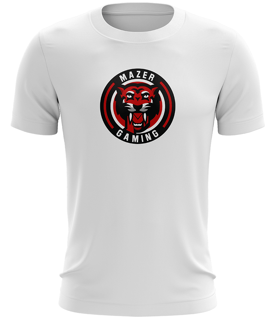 Mazer Logo Tee - White - ARMA - T-Shirt