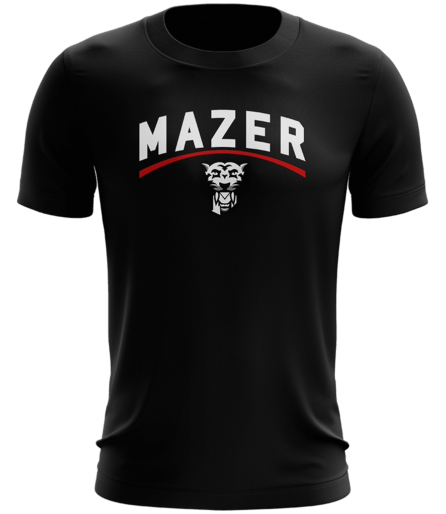 Mazer Text Tee - Black - ARMA - T-Shirt