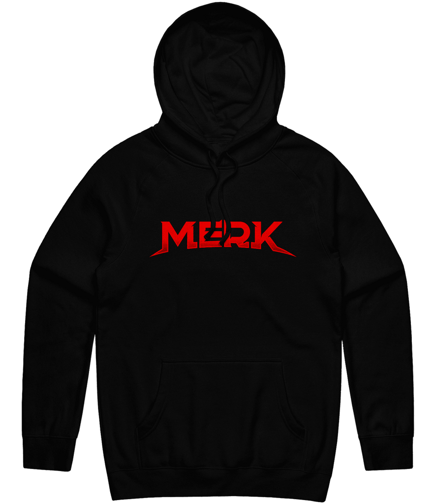 Merk Text Hoodie - Black - ARMA
