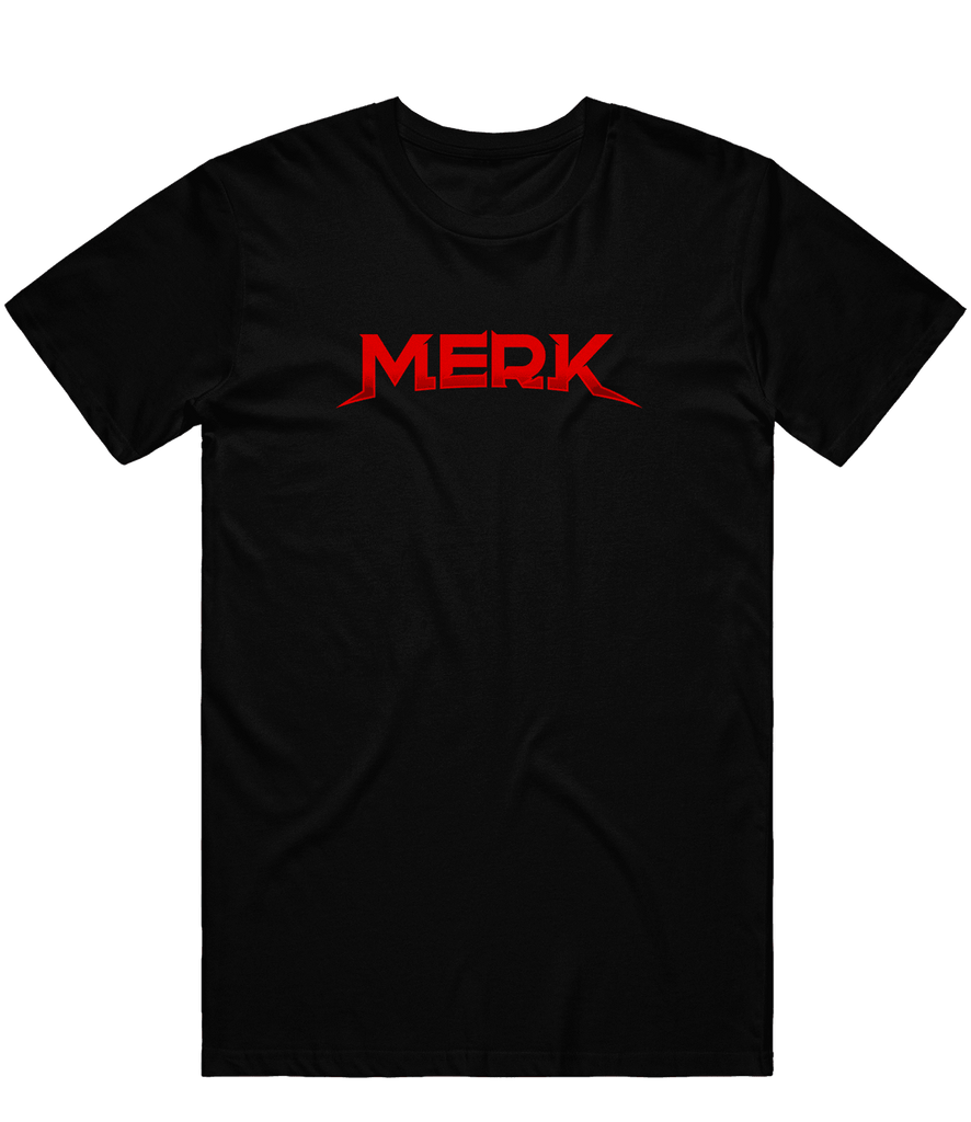 Merk Text Tee - Black - ARMA - T-Shirt