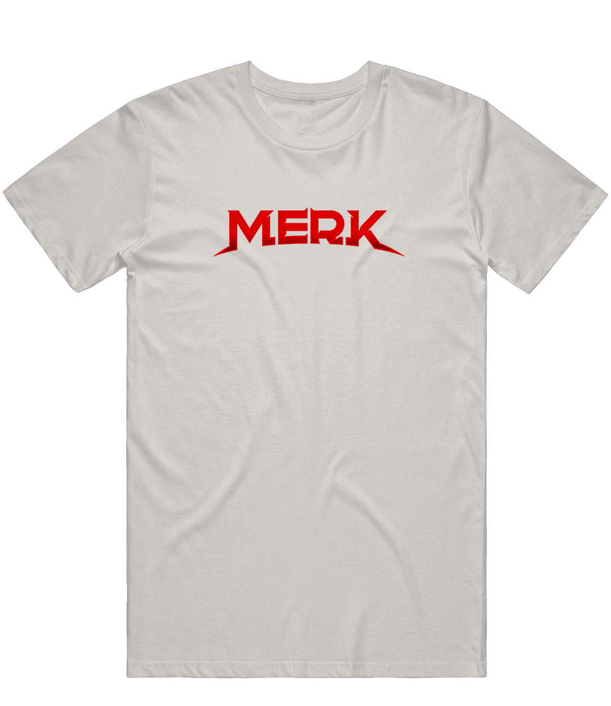 Merk Text Tee - Grey - ARMA - T-Shirt