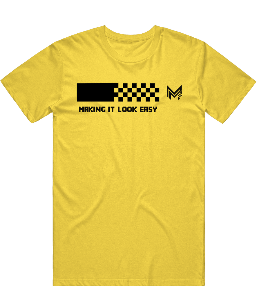 Mile Banner Tee - Yellow - ARMA - T-Shirt