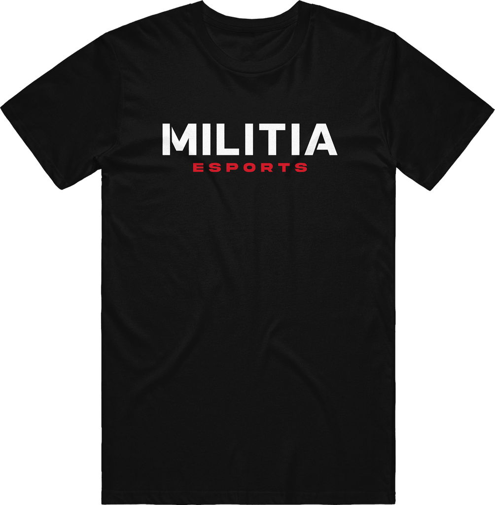 Militia Text Tee - Black - ARMA