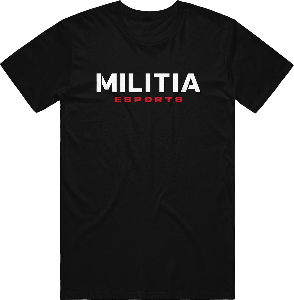 Militia Text Tee - Black - ARMA - T-Shirt
