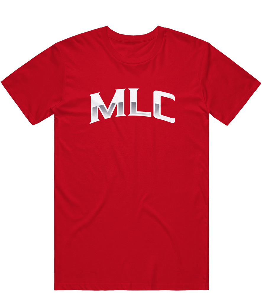 MLC Text Tee - Red - ARMA - T-Shirt