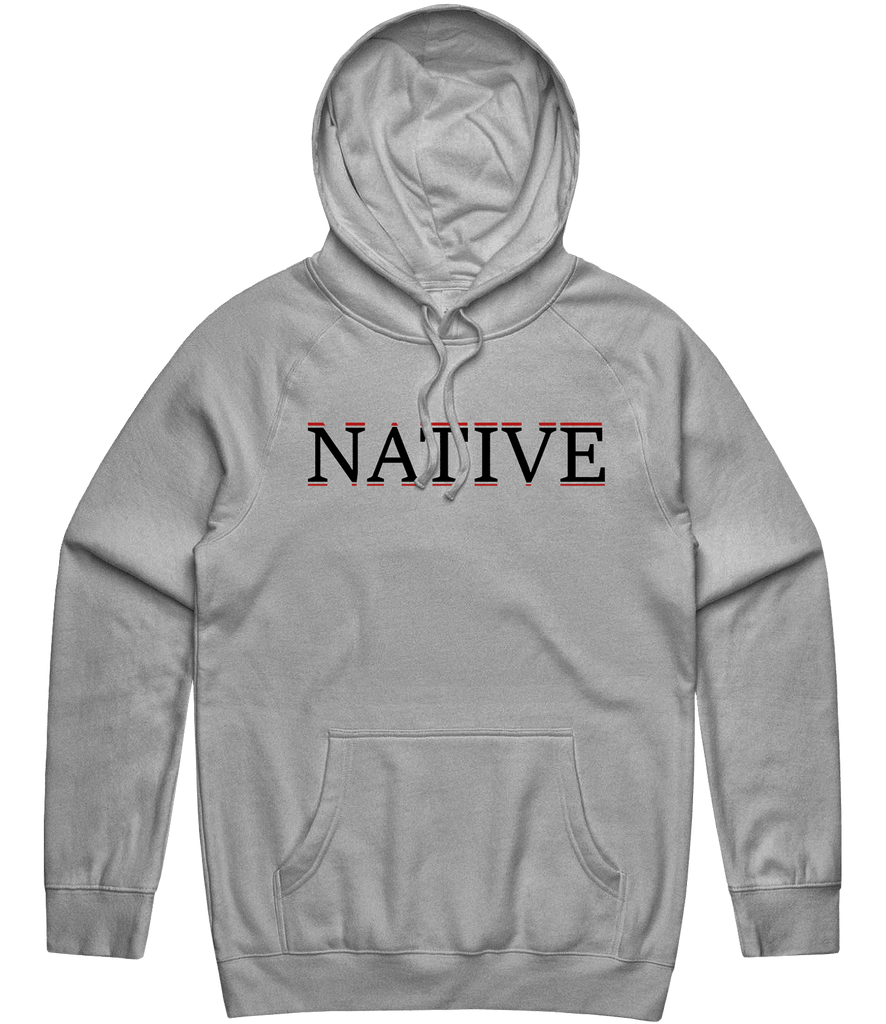 Native Text Hoodie - Grey - ARMA