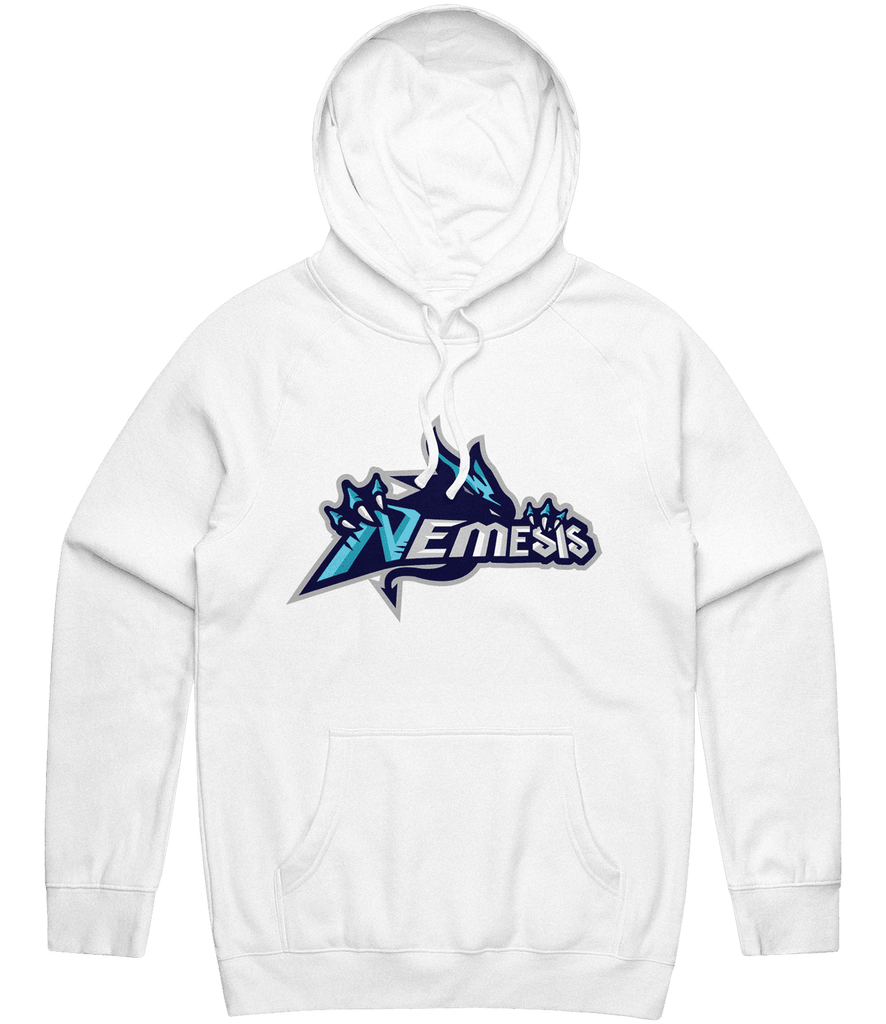 Nemesis Logo Hoodie - White - ARMA