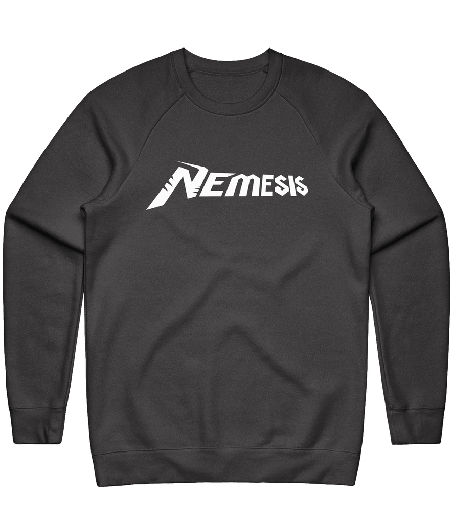 Nemesis Text Crewneck - Charcoal - ARMA