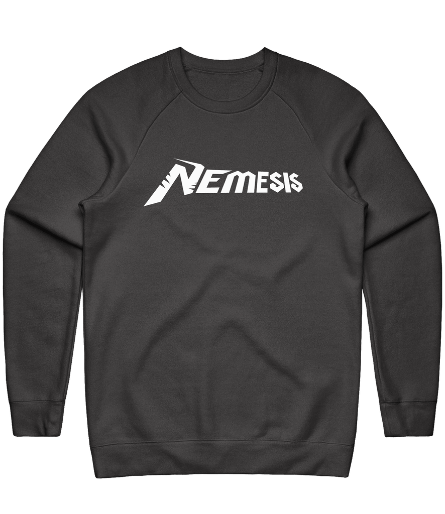 Nemesis Text Crewneck - Charcoal - ARMA - Sweater