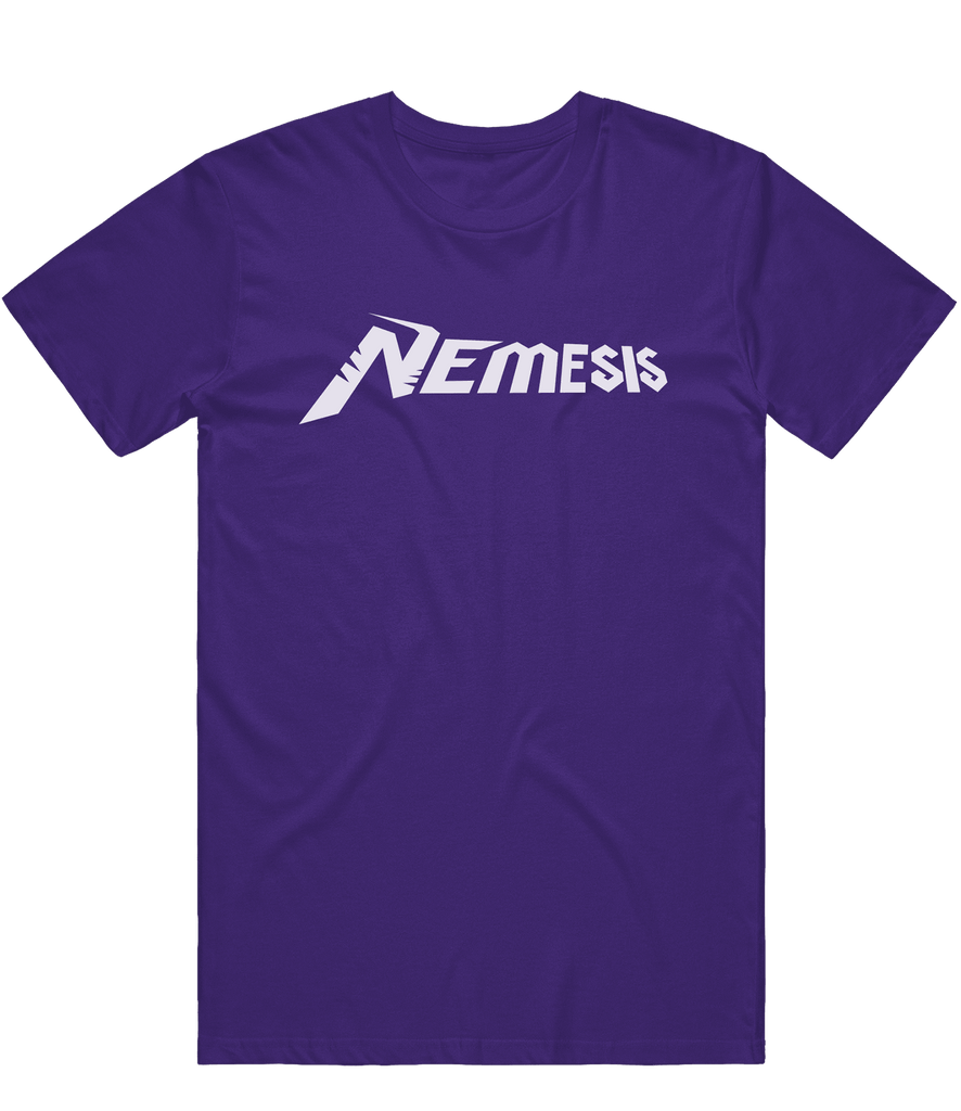 Nemesis Text Tee - Purple - ARMA - T-Shirt