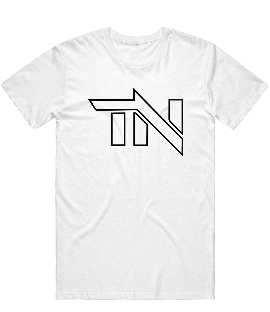 Nerg Outline Tee - White - ARMA - T-Shirt