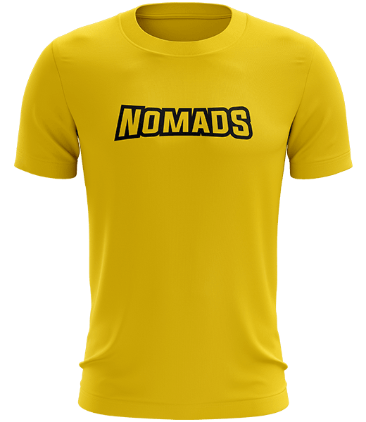 Nomads Text Tee - Yellow - ARMA - T-Shirt
