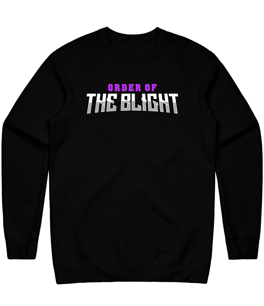 Order Of The Blight Text Crewneck - Black - ARMA