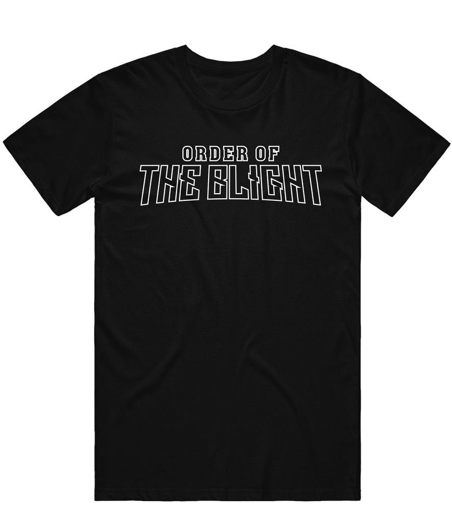 Order Of The Blight Text Tee - Black - ARMA