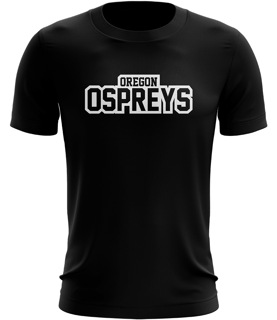 Oregon Ospreys Text Tee - Black - ARMA - T-Shirt