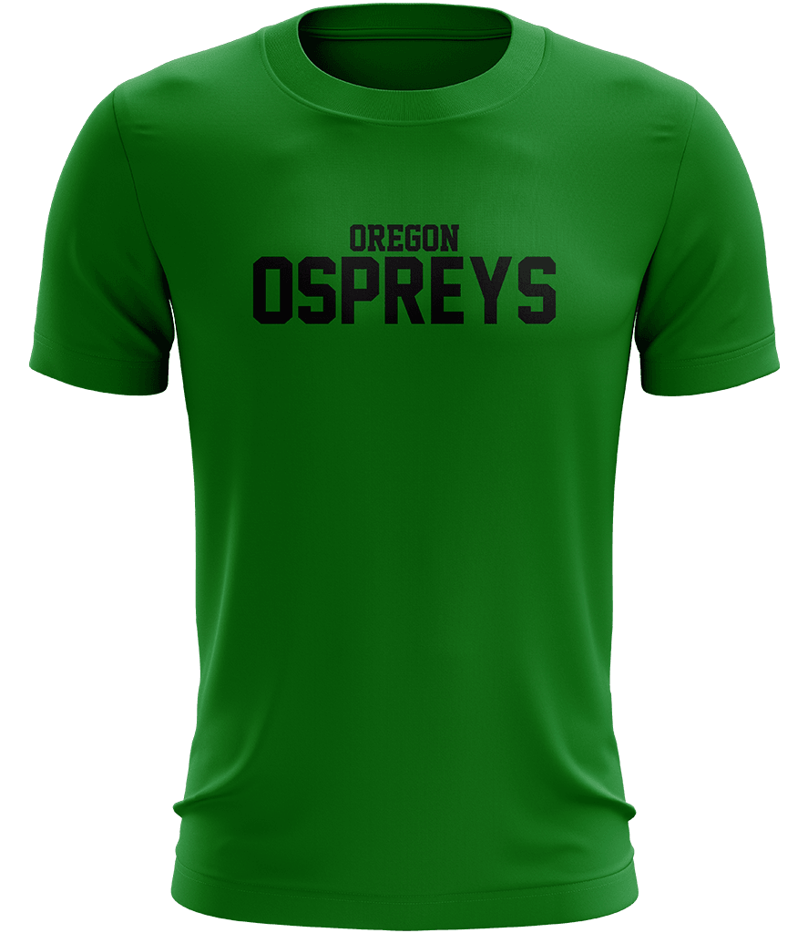 Oregon Ospreys Text Tee - Green - ARMA - T-Shirt