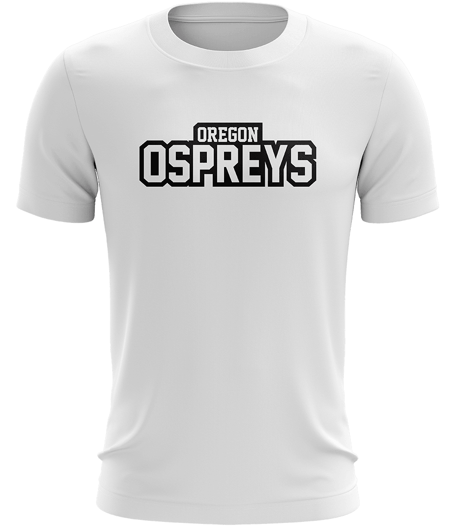 Oregon Ospreys Text Tee - White - ARMA - T-Shirt