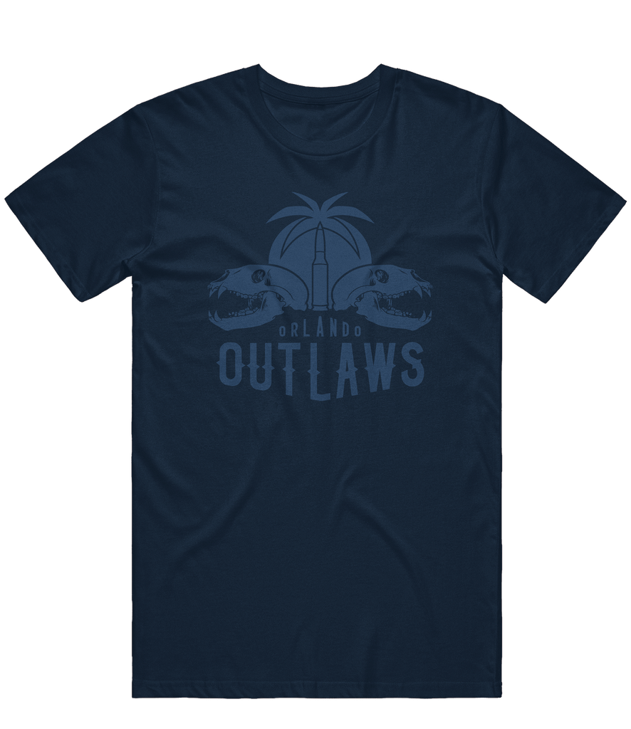 Orlando Outlaws Logo Tee - Navy - ARMA