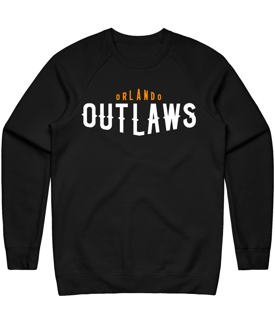Orlando Outlaws Text Crewneck - Black - ARMA