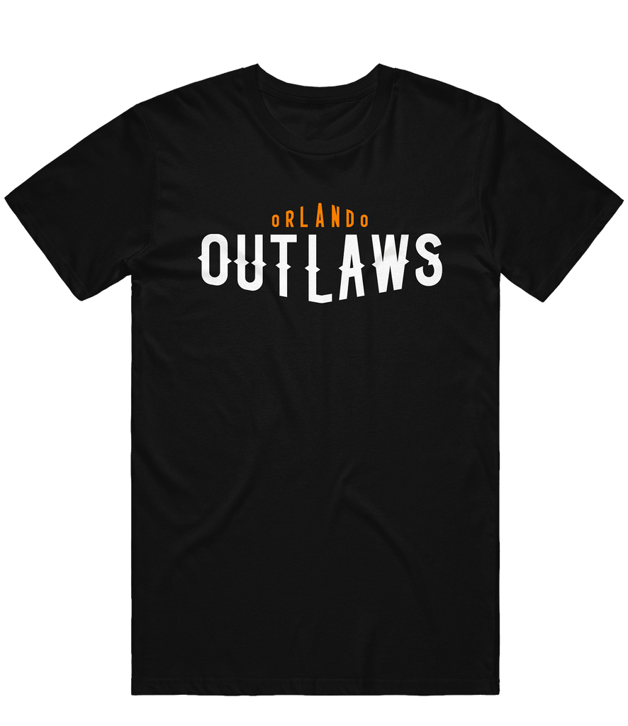 Orlando Outlaws Text Tee - Black - ARMA