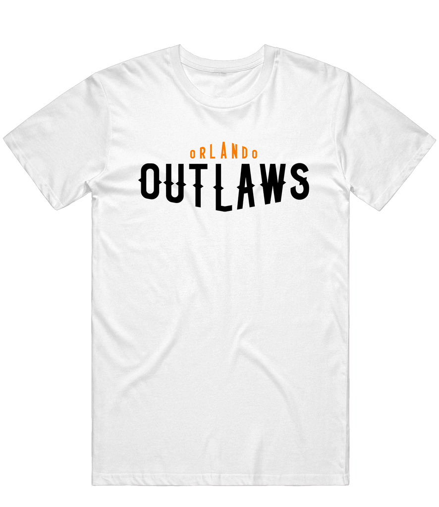 Orlando Outlaws Text Tee - White - ARMA