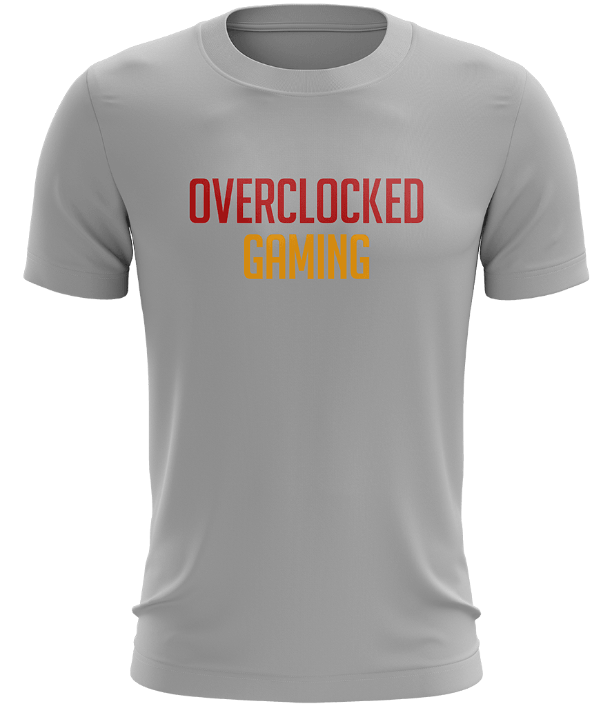 Overclocked Text Tee - Grey - ARMA - T-Shirt