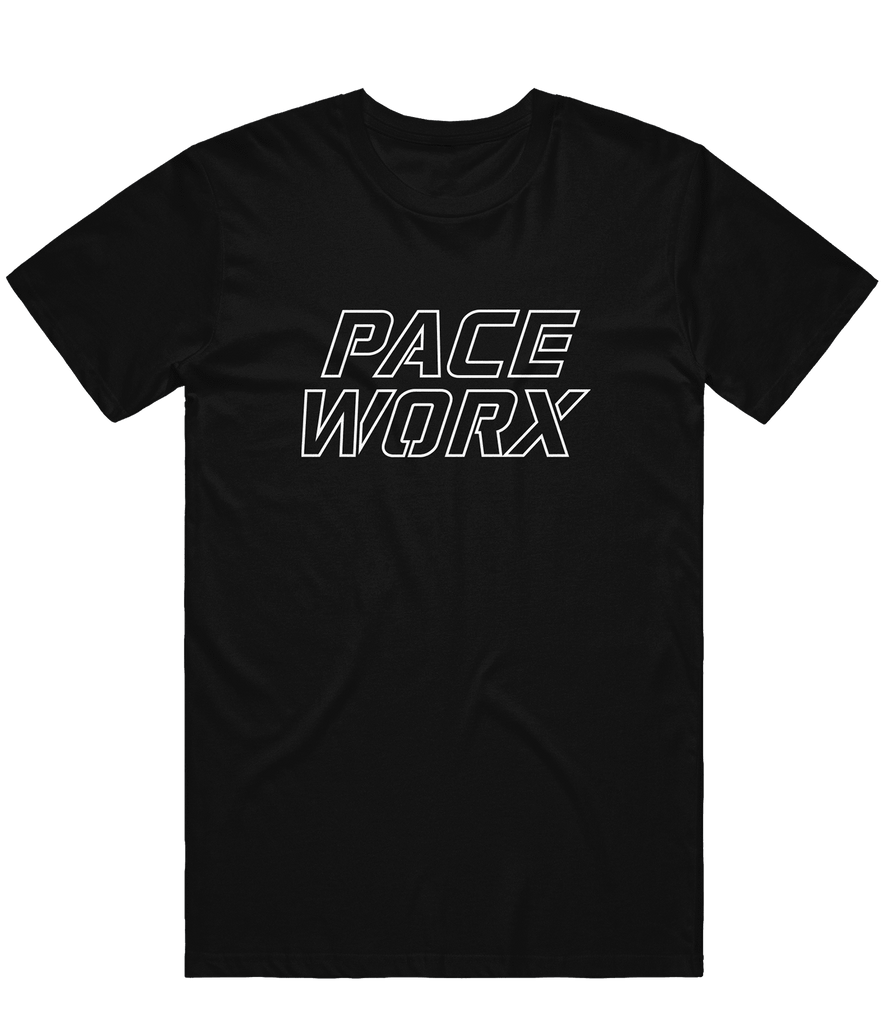 Pace Worx Outline Tee - Black - ARMA - T-Shirt