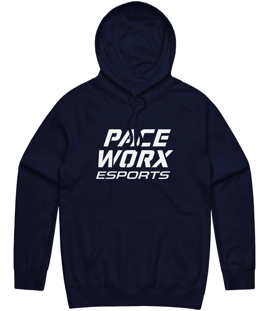 Pace Worx Text Hoodie - Navy - ARMA - Hoodie