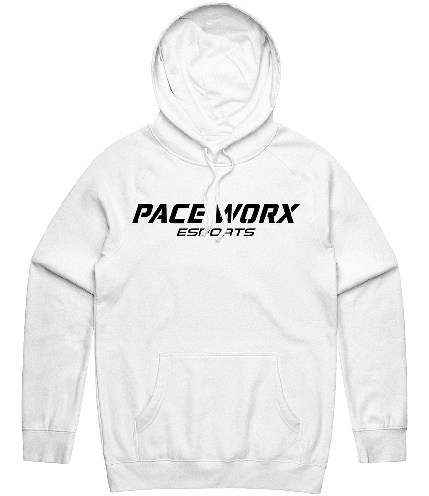 Pace Worx Text Hoodie - White - ARMA