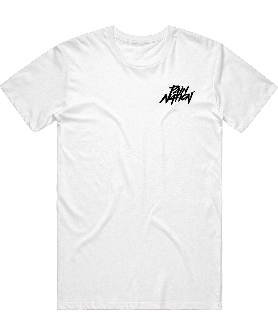 Pain Nation Icon Tee - White - ARMA - T-Shirt