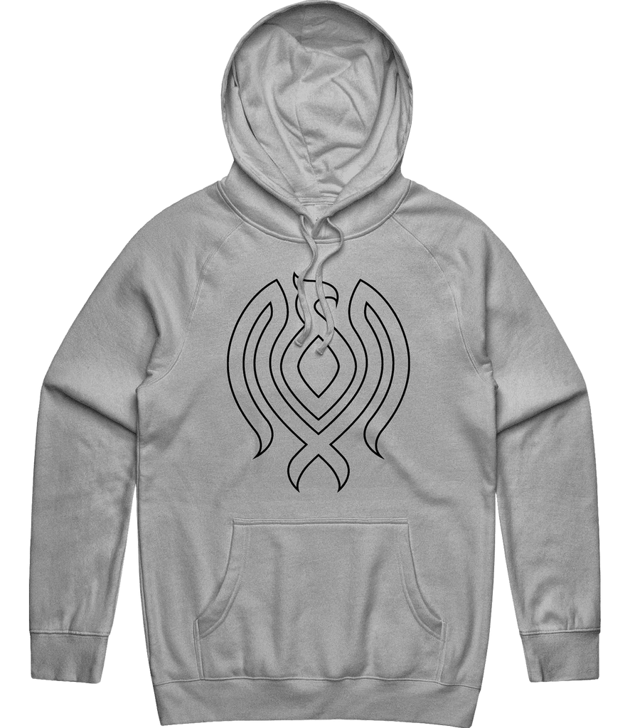 Phoenix Outline Hoodie - Grey - ARMA