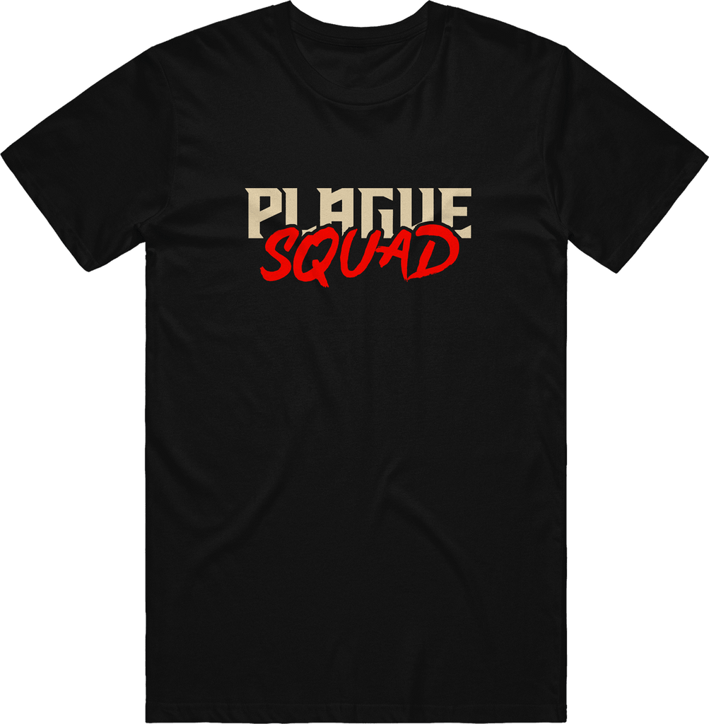 Plague Squad Text Tee - Black - ARMA