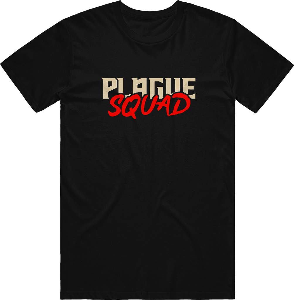Plague Squad Text Tee - Black - ARMA - T-Shirt