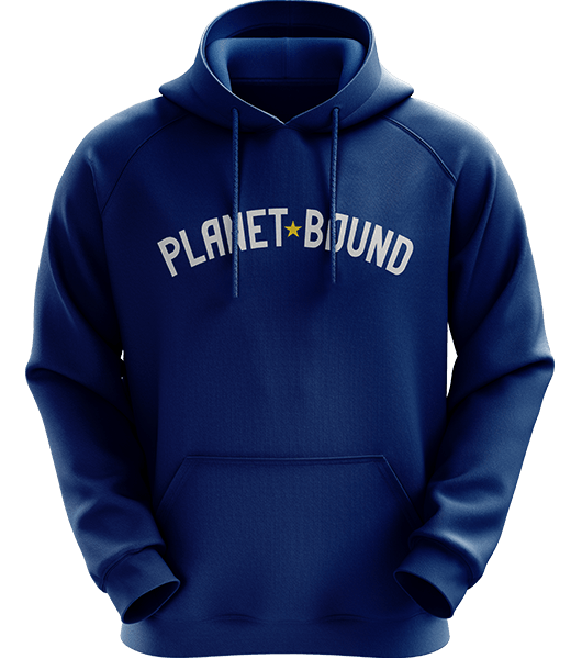 Planet Bound Text Hoodie - Navy - ARMA - Hoodie