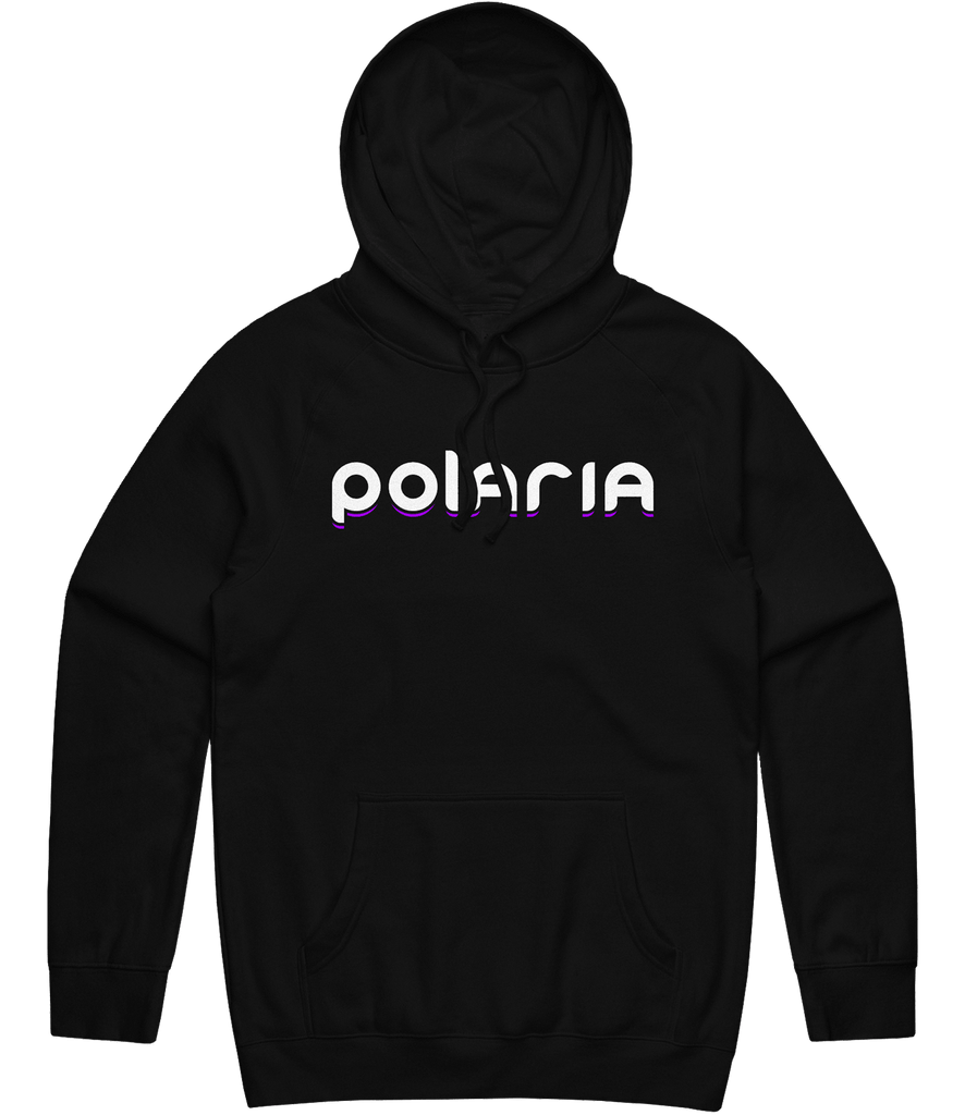 Polaria Text Hoodie - Black - ARMA