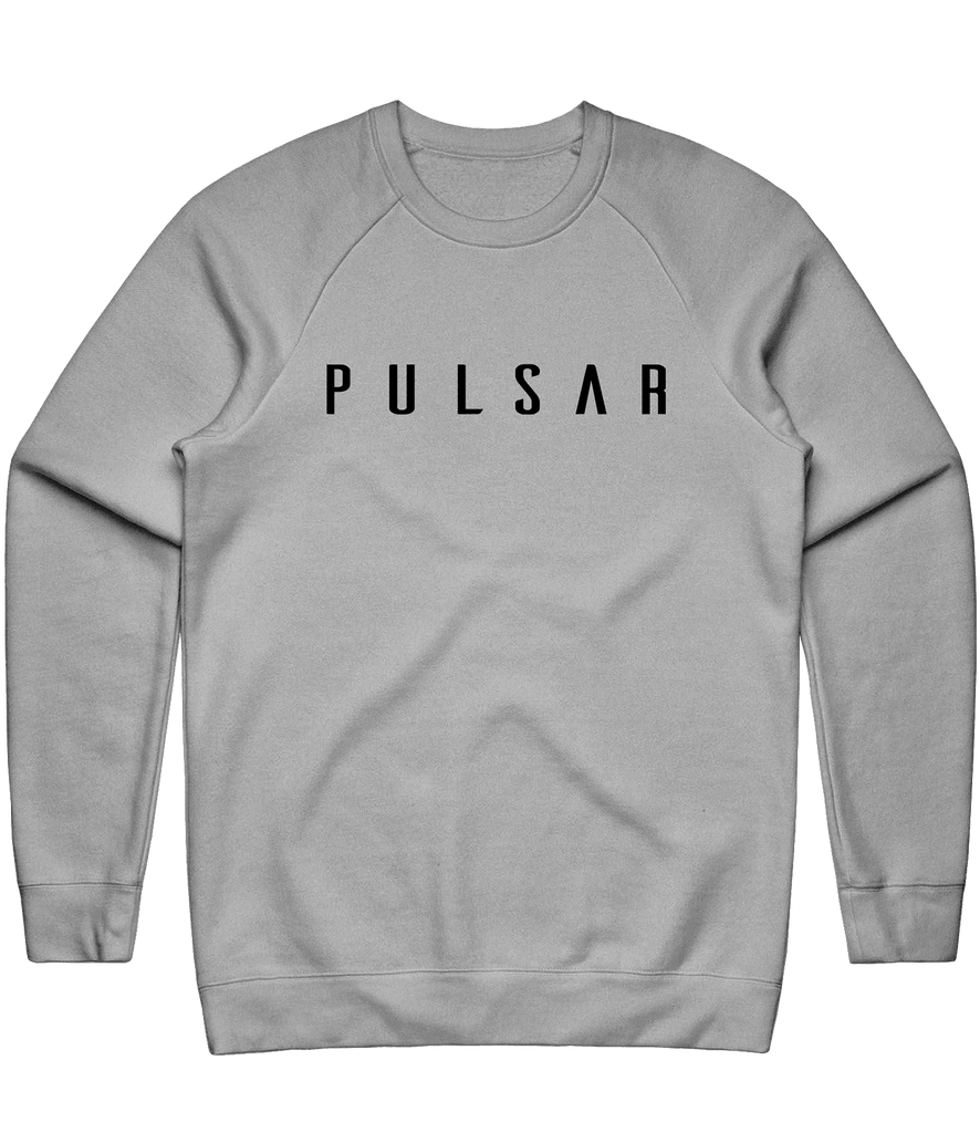 Pulsar Text Crewneck - Grey - ARMA - Sweater