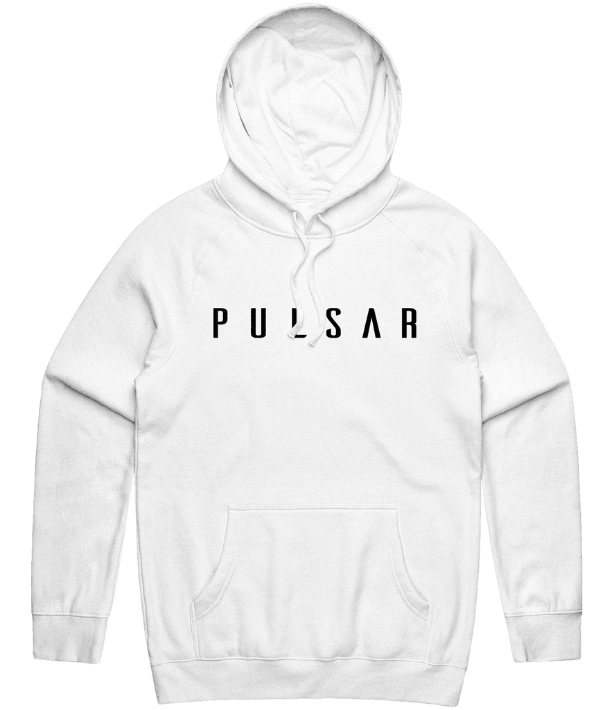 Pulsar Text Hoodie - White - ARMA
