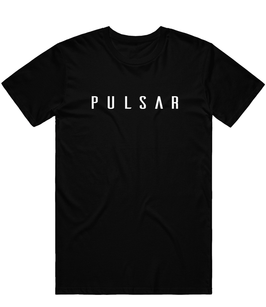 Pulsar Text Tee - Black - ARMA - T-Shirt