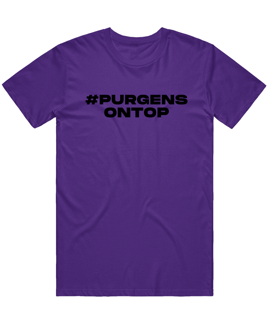 Purgens Hashtag Tee - Purple - ARMA - T-Shirt