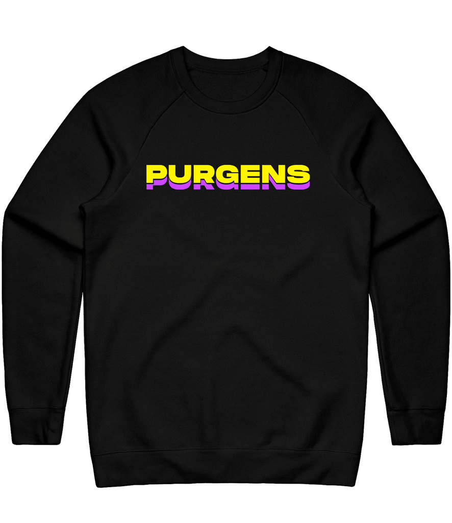 Purgens Text Crewneck - Black - ARMA
