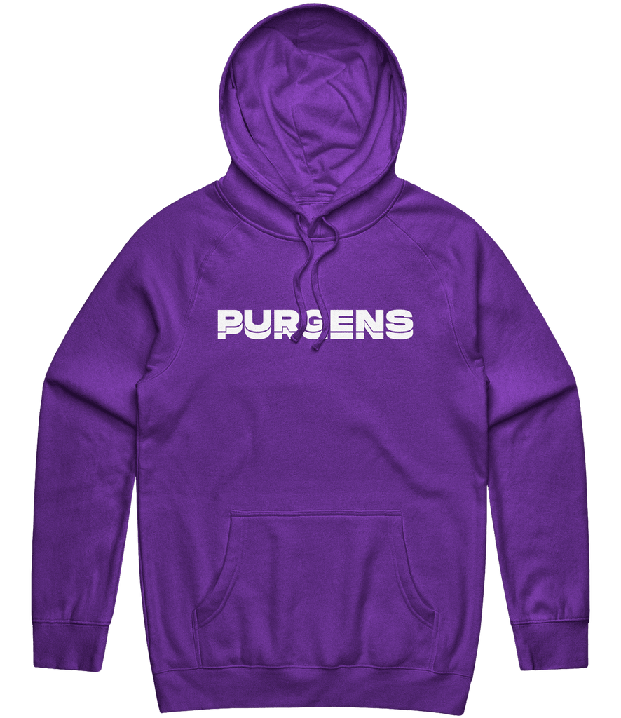 Purgens Text Hoodie - Purple - ARMA